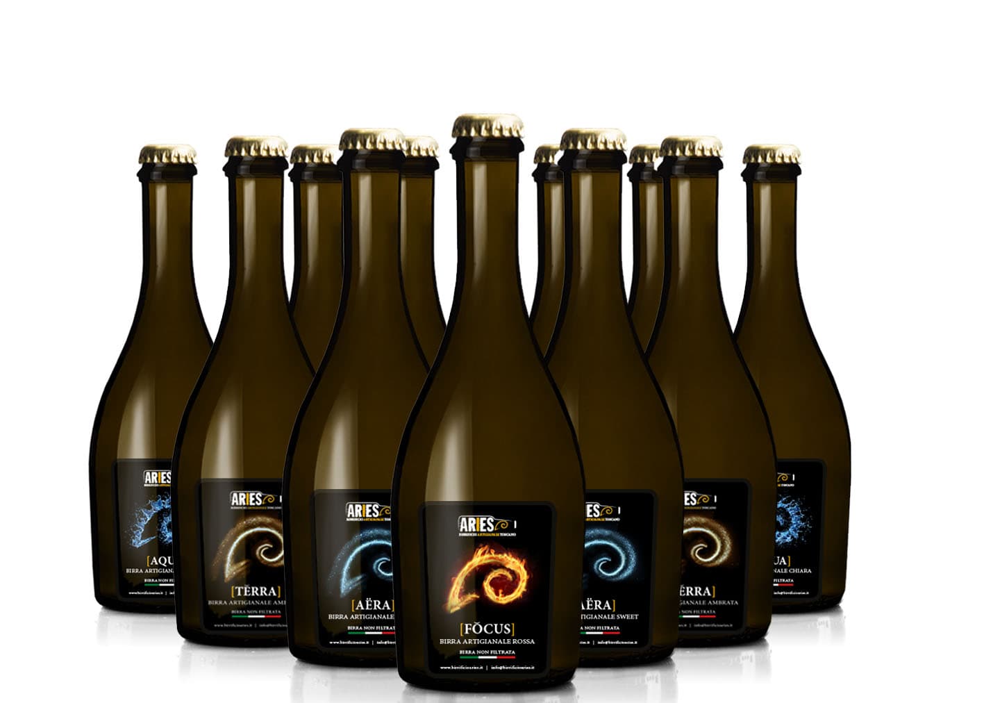 Confezione 12 bottiglie 33cl * Birra Artigianale Mix