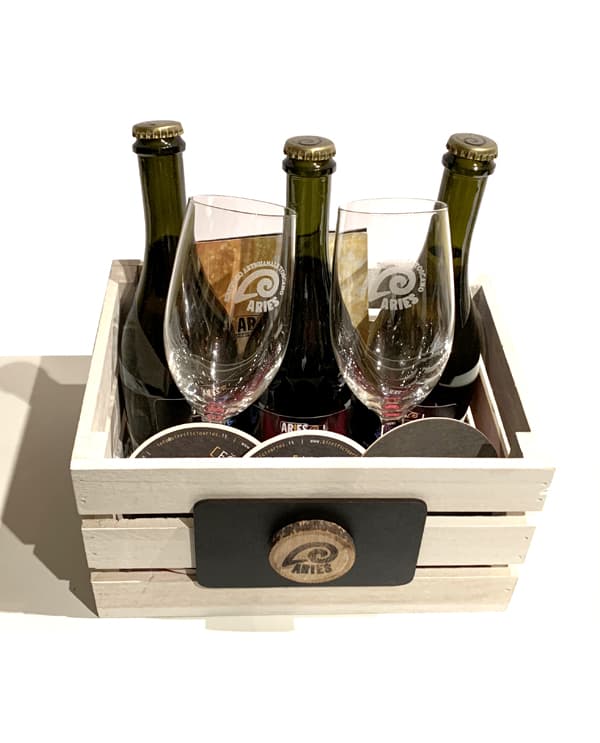 WoodBox con Birre Artigianali e calici