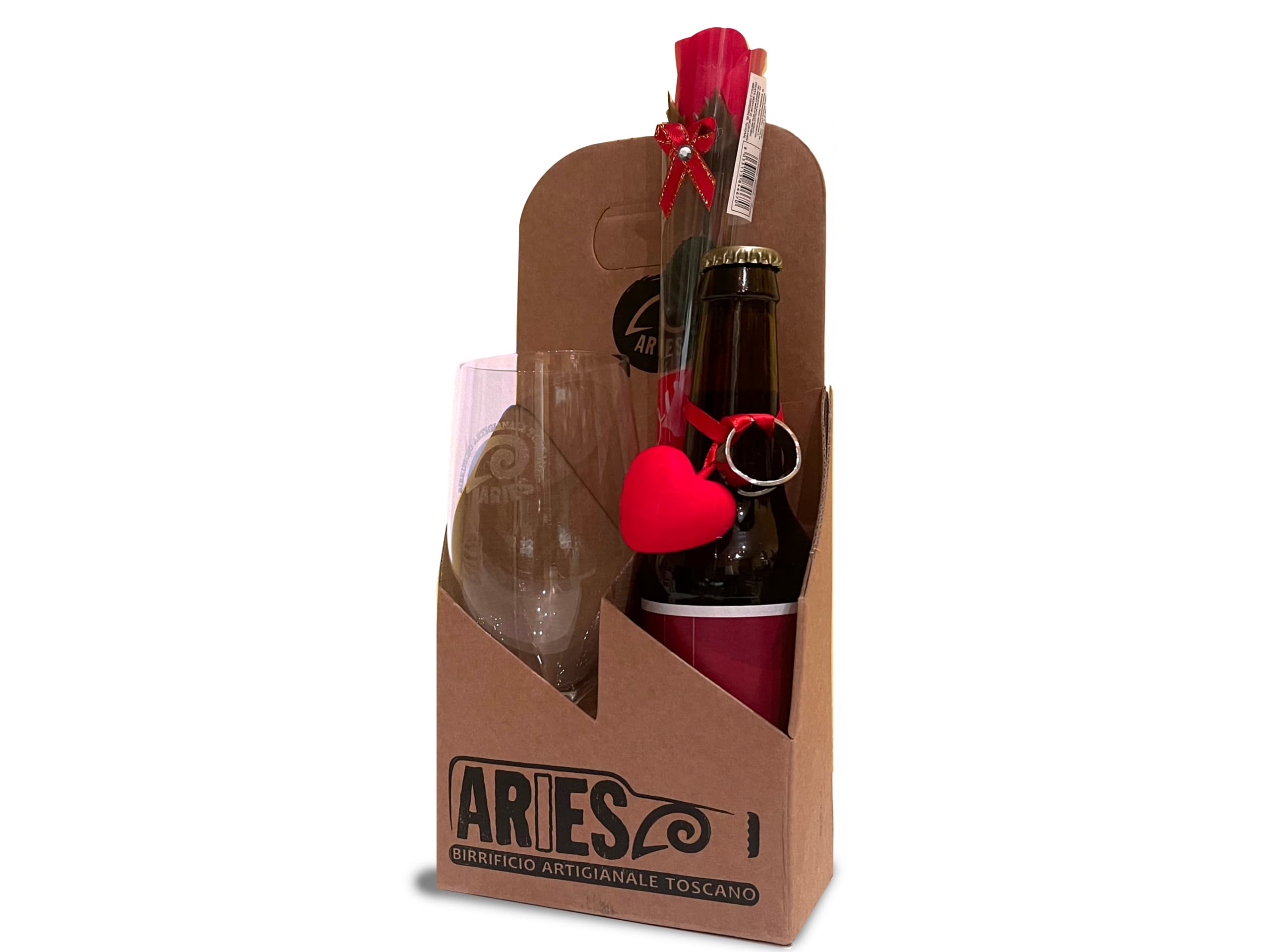 Birra Artigianale Mood con calice - confezione San Valentino